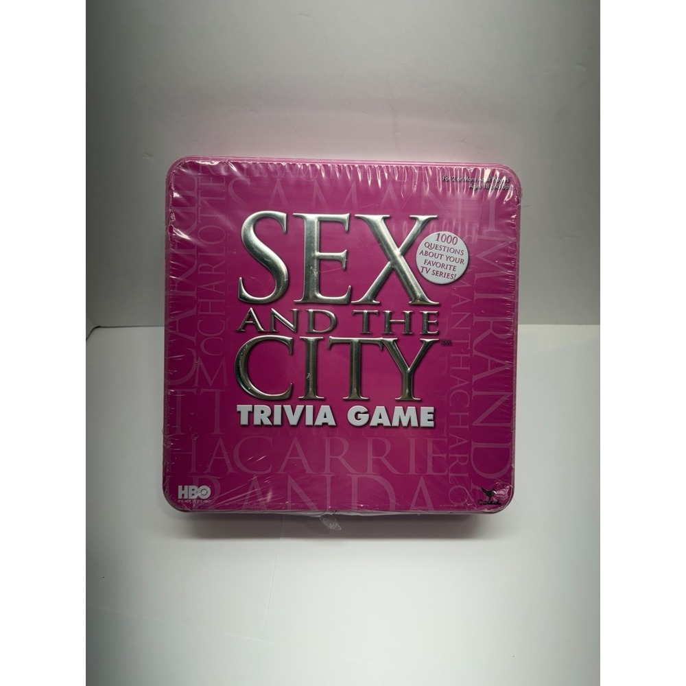 Sex and the City Trivia Game Tin HBO 2004 New & Sealed(Some Torn Plastic)